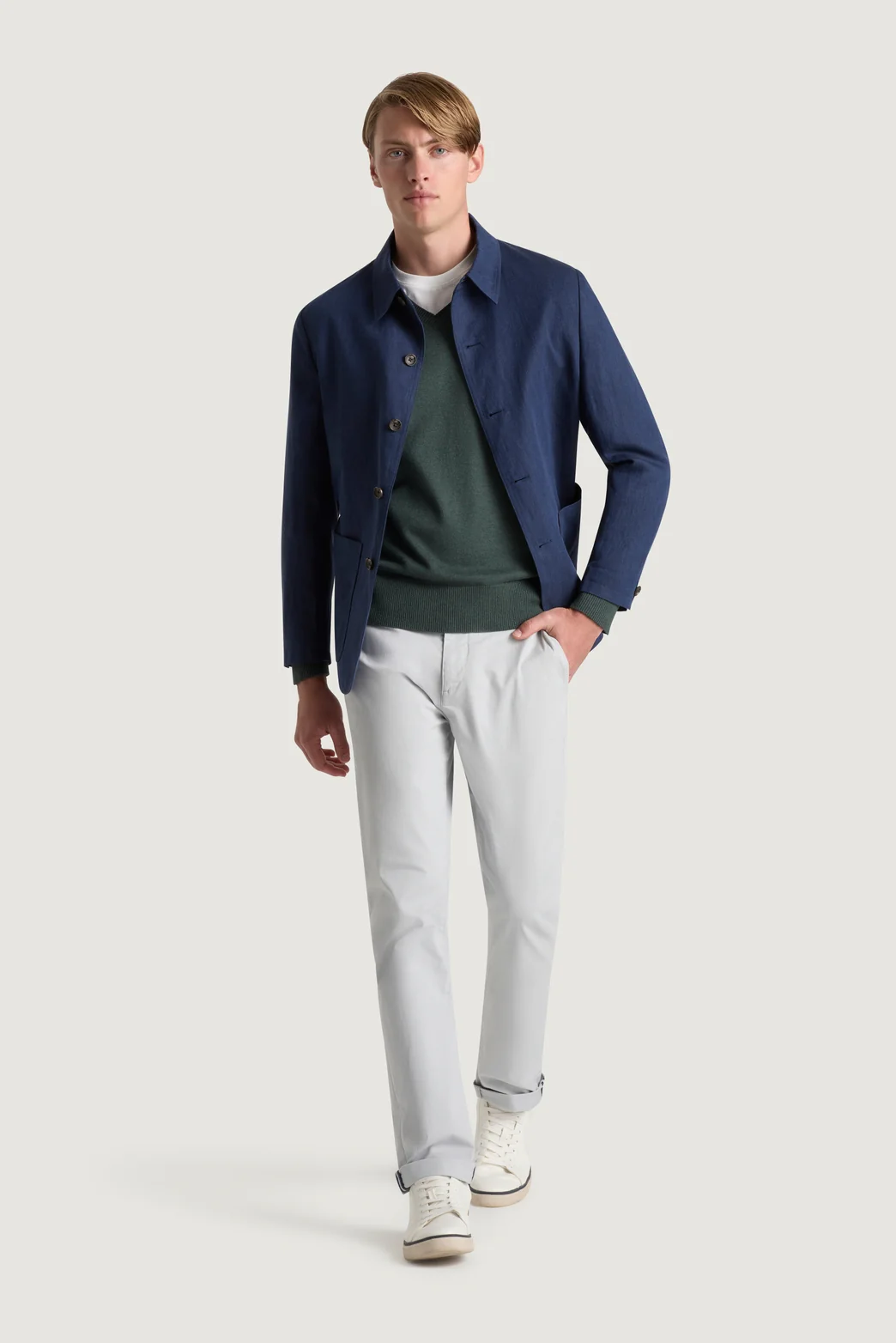 Asher Cotton Cashmere Vee - Image 6