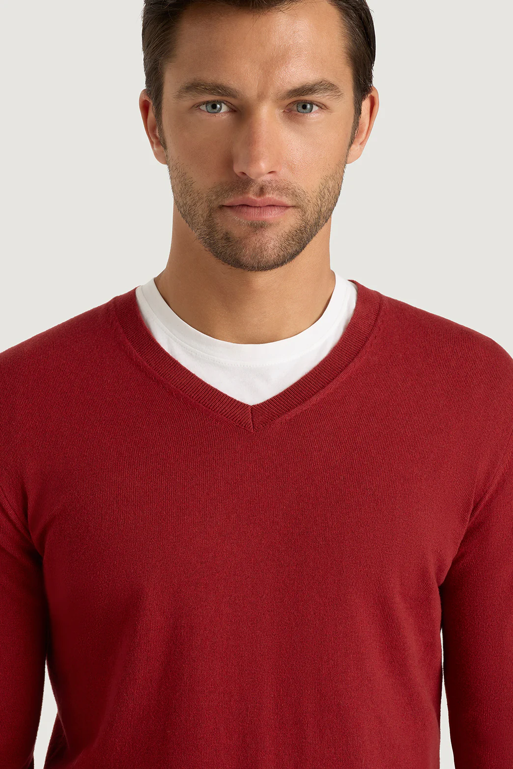 Asher Cotton Cashmere Vee - Image 5