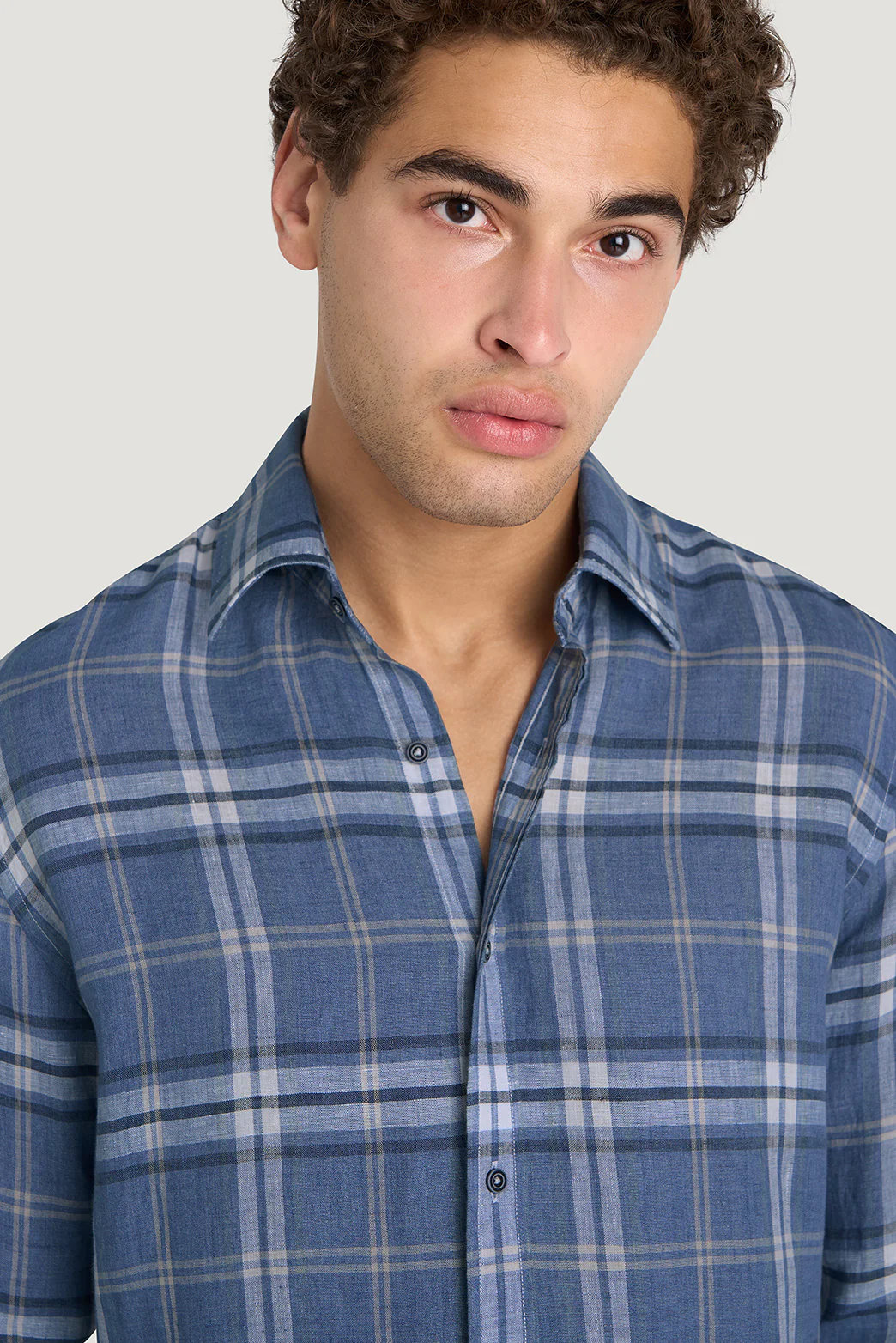 Bradfield Linen Check Shirt - Image 4