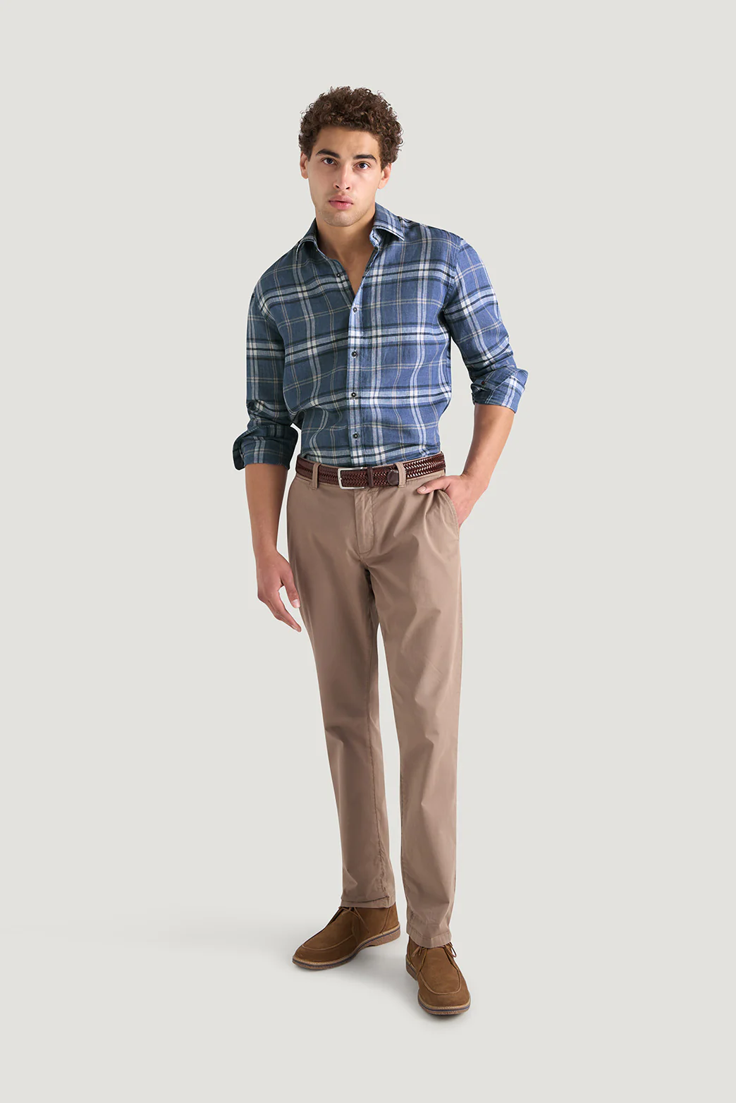 Bradfield Linen Check Shirt - Image 6