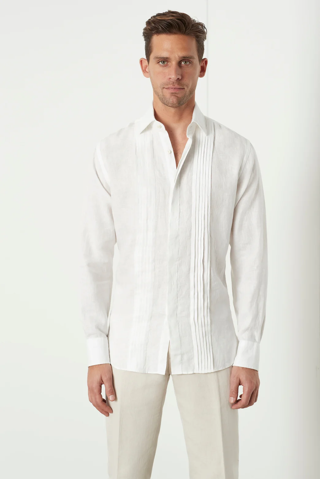 Bradfield Tuxedo Linen Shirt - Image 2
