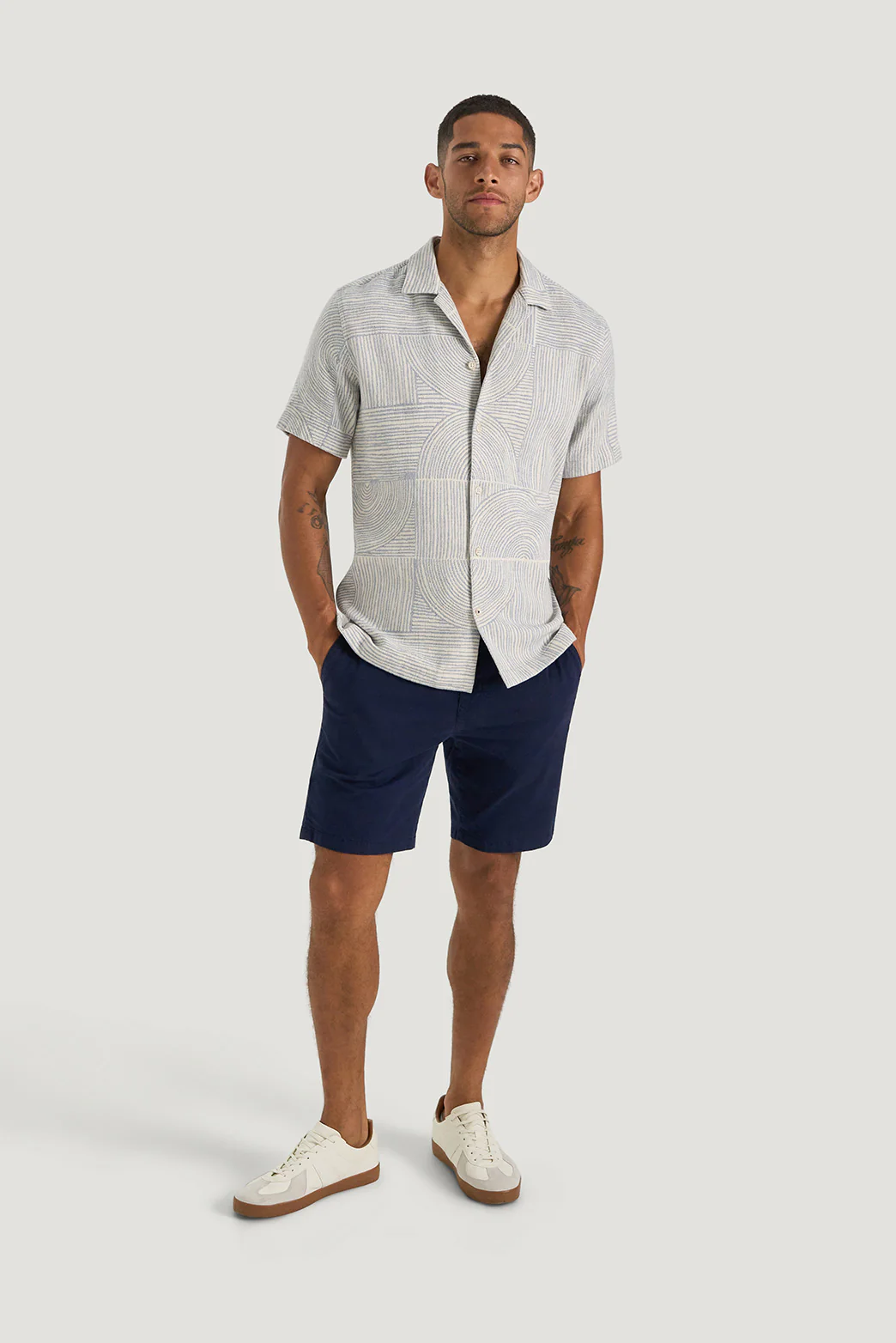 Certosa Geo Camp Collar Shirt - Image 6