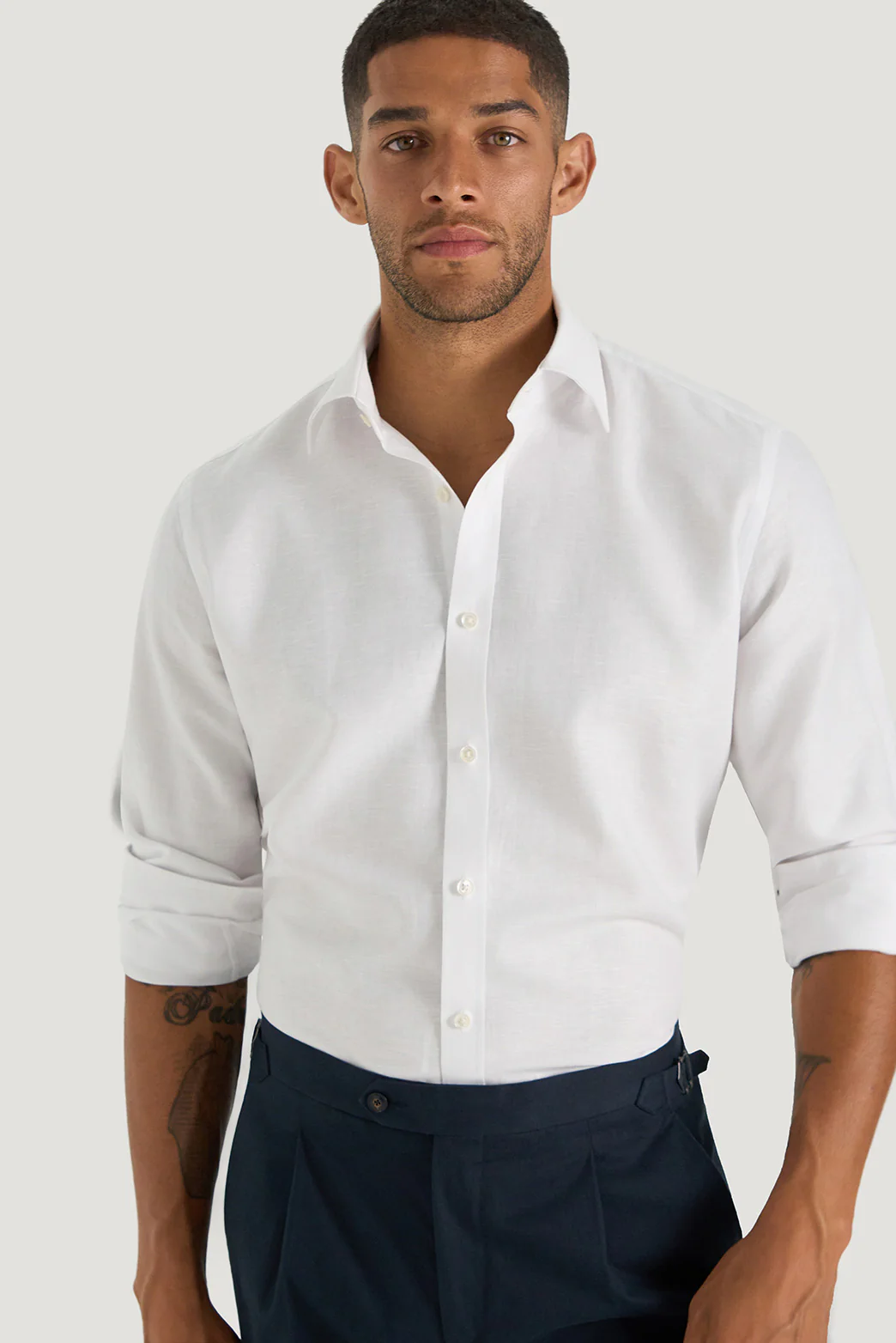 Domenico Herringbone Shirt - Image 2
