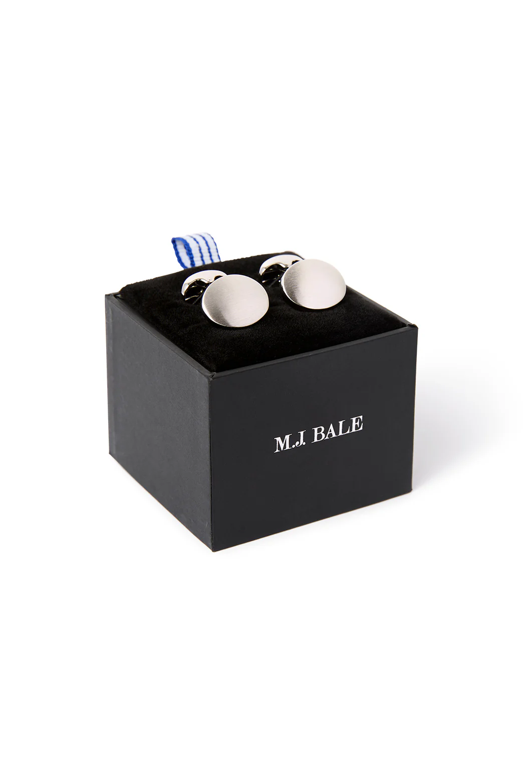 Edric Oval Rhodium Cufflink - Image 2