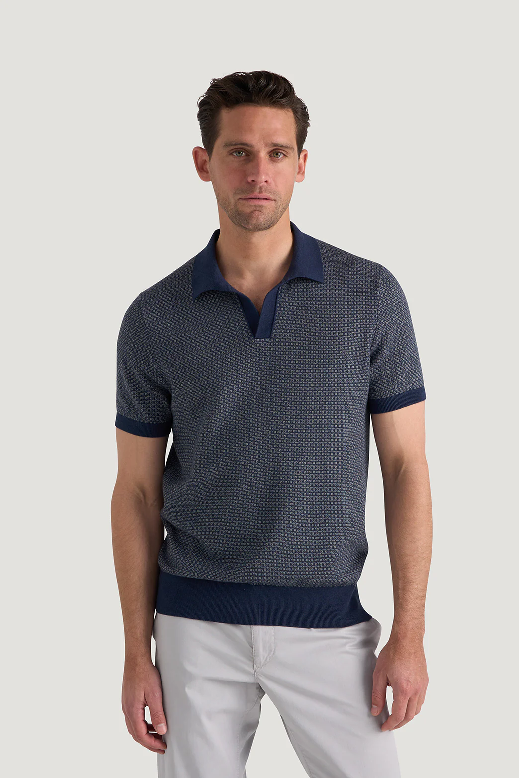 Huxley Jacquard Polo - Image 3