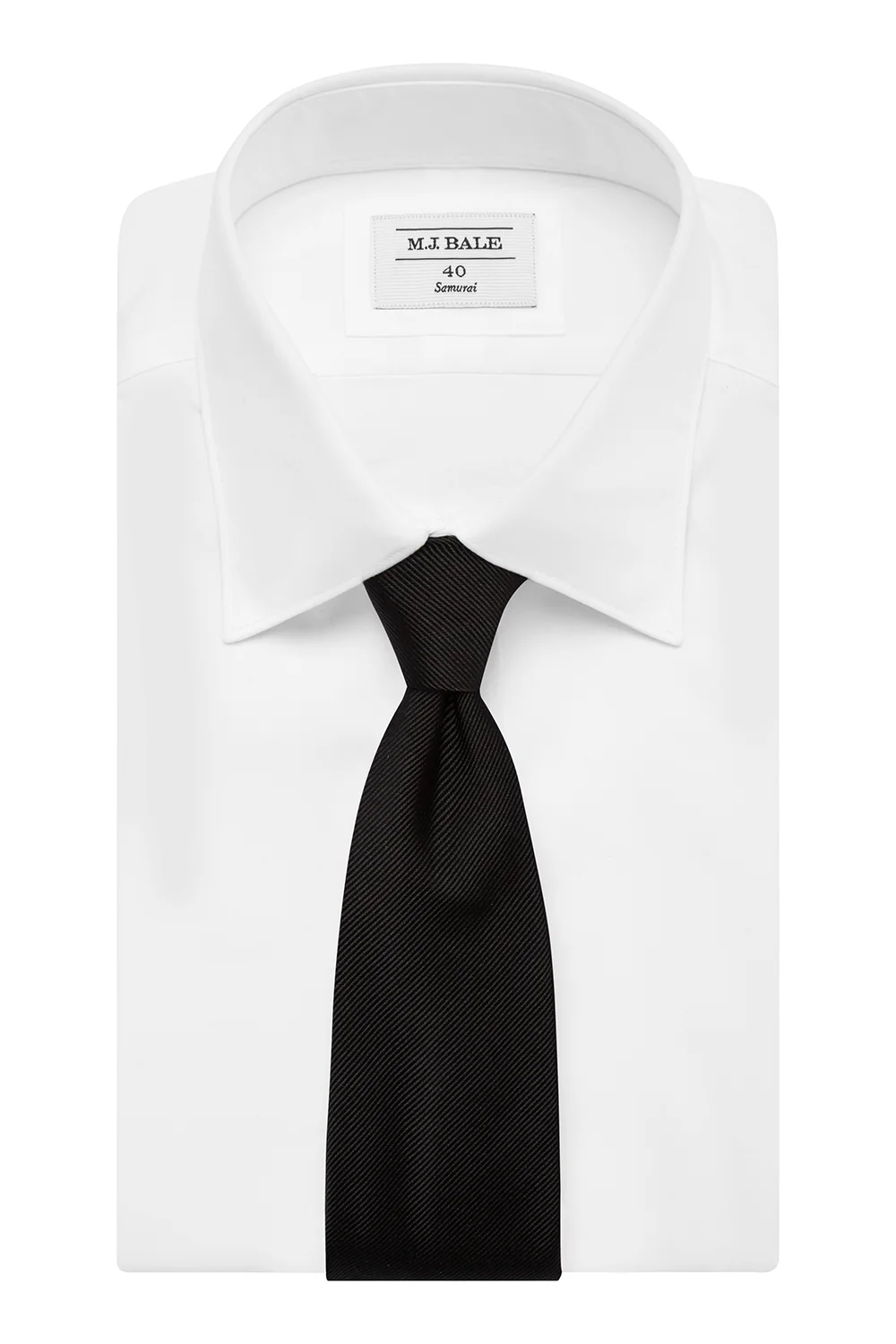 Mauricio Black Plain Tie - Image 3