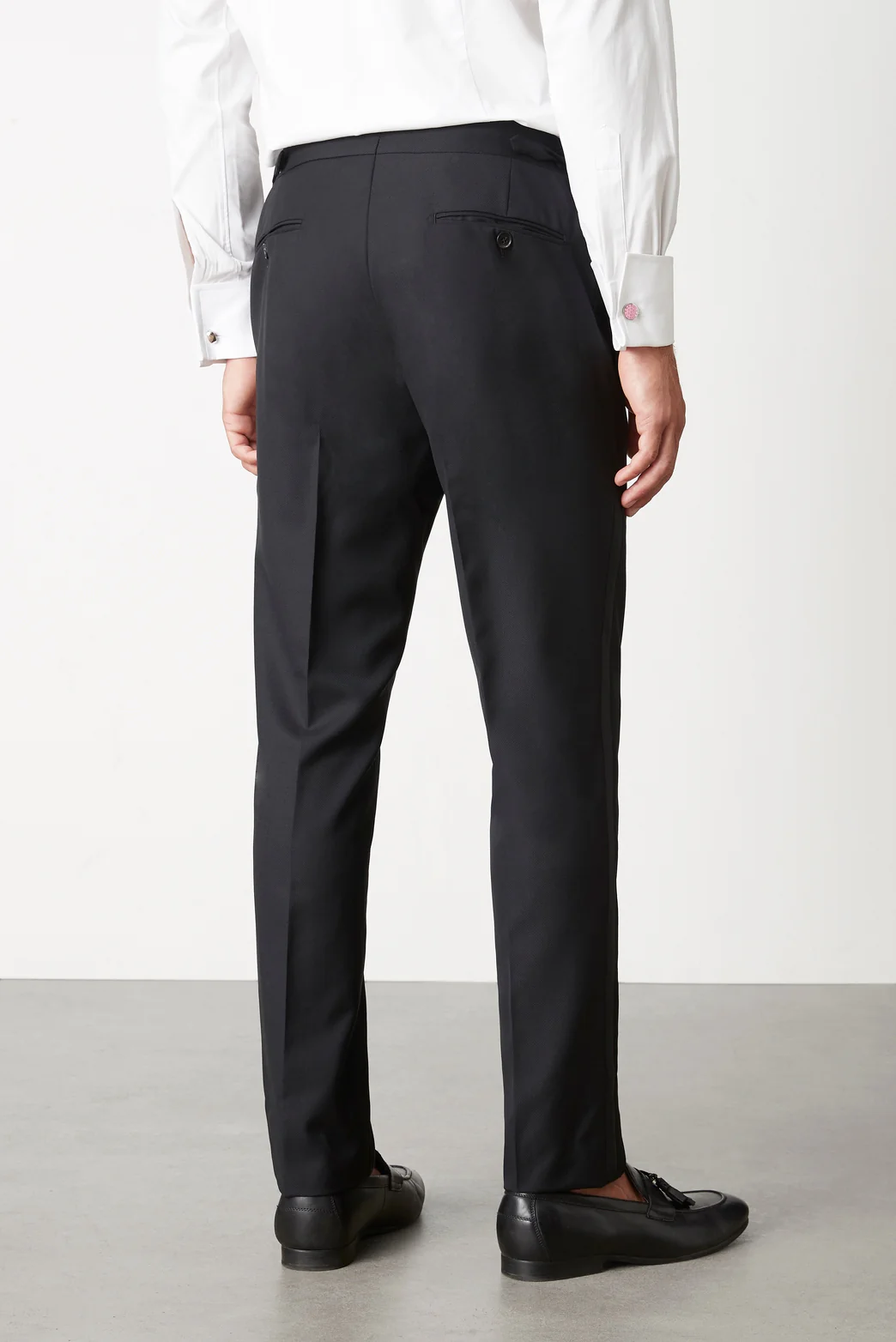 Saunders Black Satin Trouser - Image 4