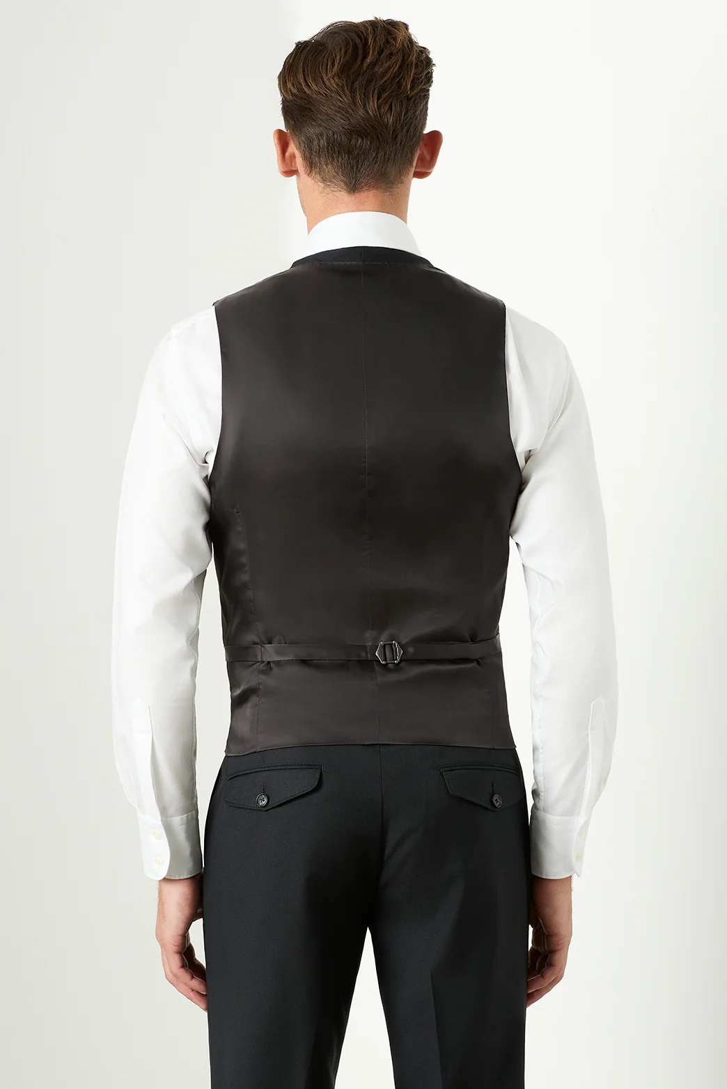 Saunders Black Waistcoat - Image 5
