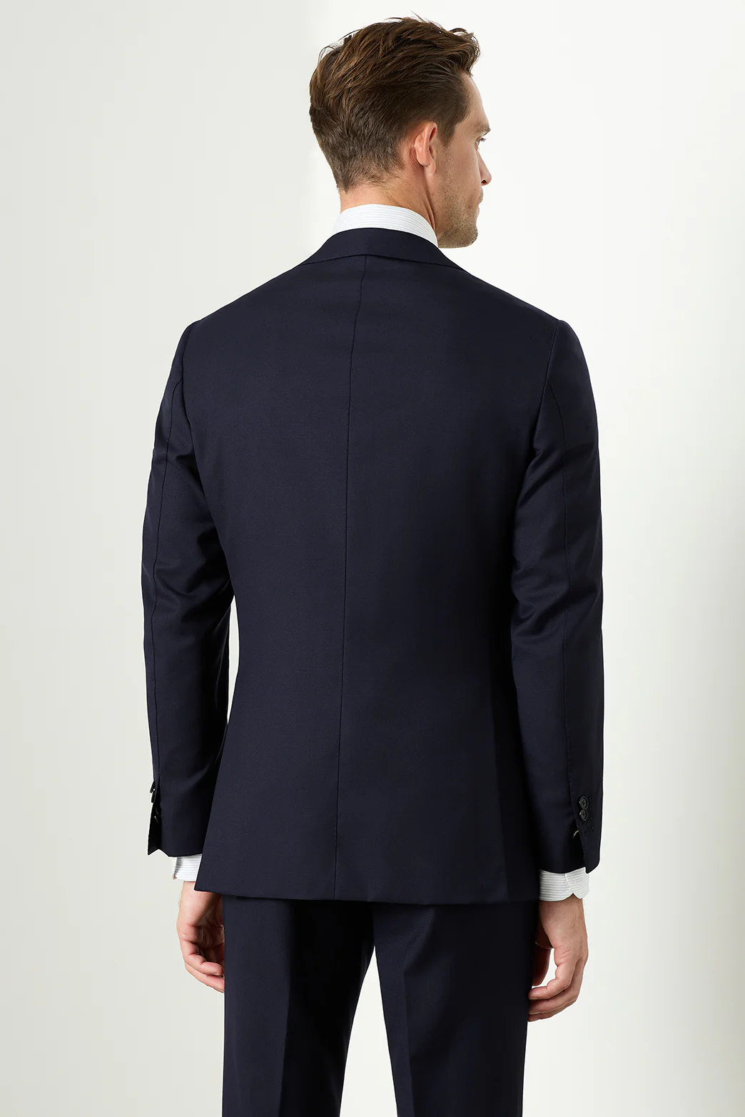 Saunders Navy Slim Jacket - Image 7