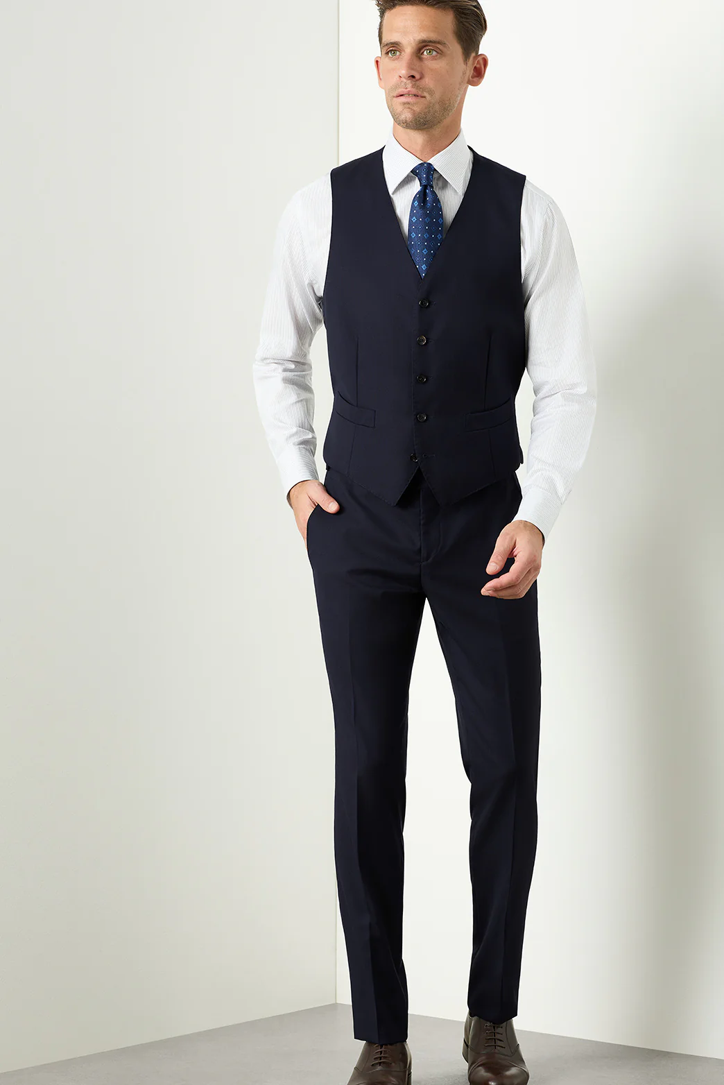 Saunders Navy Trouser - Image 6
