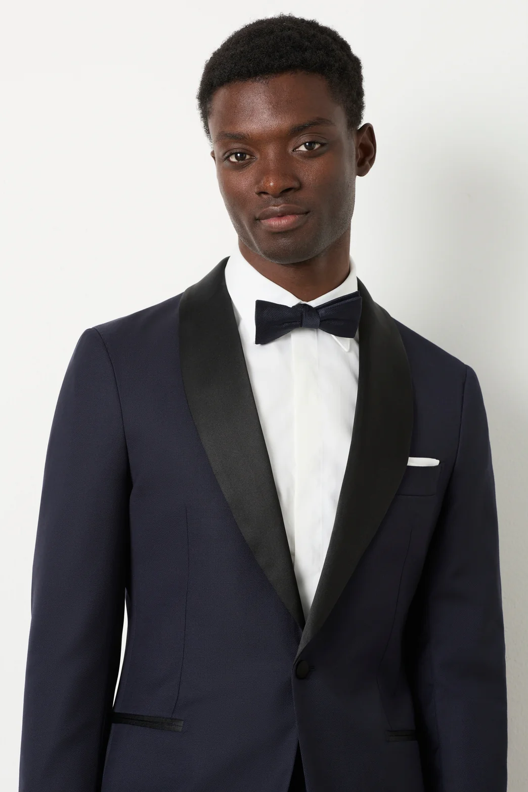 Saunders Navy Tuxedo Jacket N - Image 2