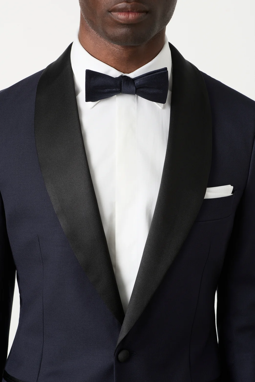 Saunders Navy Tuxedo Jacket N - Image 4