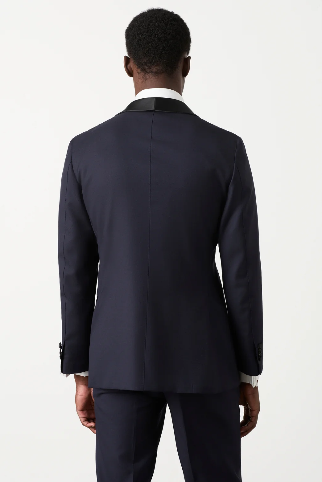 Saunders Navy Tuxedo Jacket N - Image 7