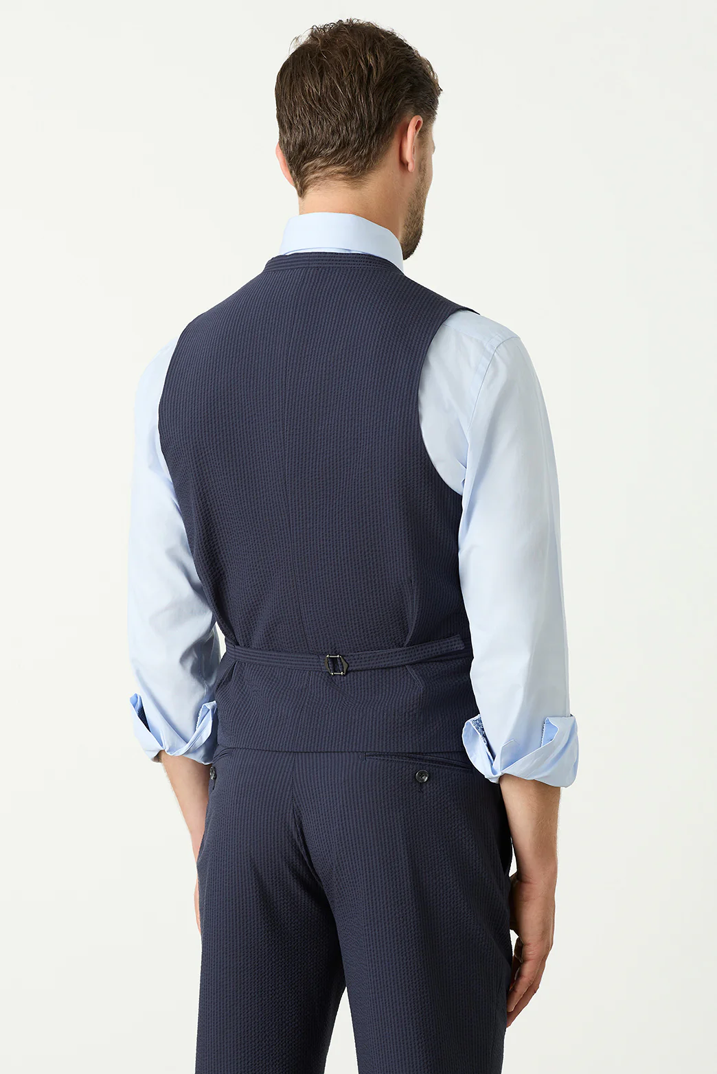 Weston Seersucker Waistcoat - Image 4